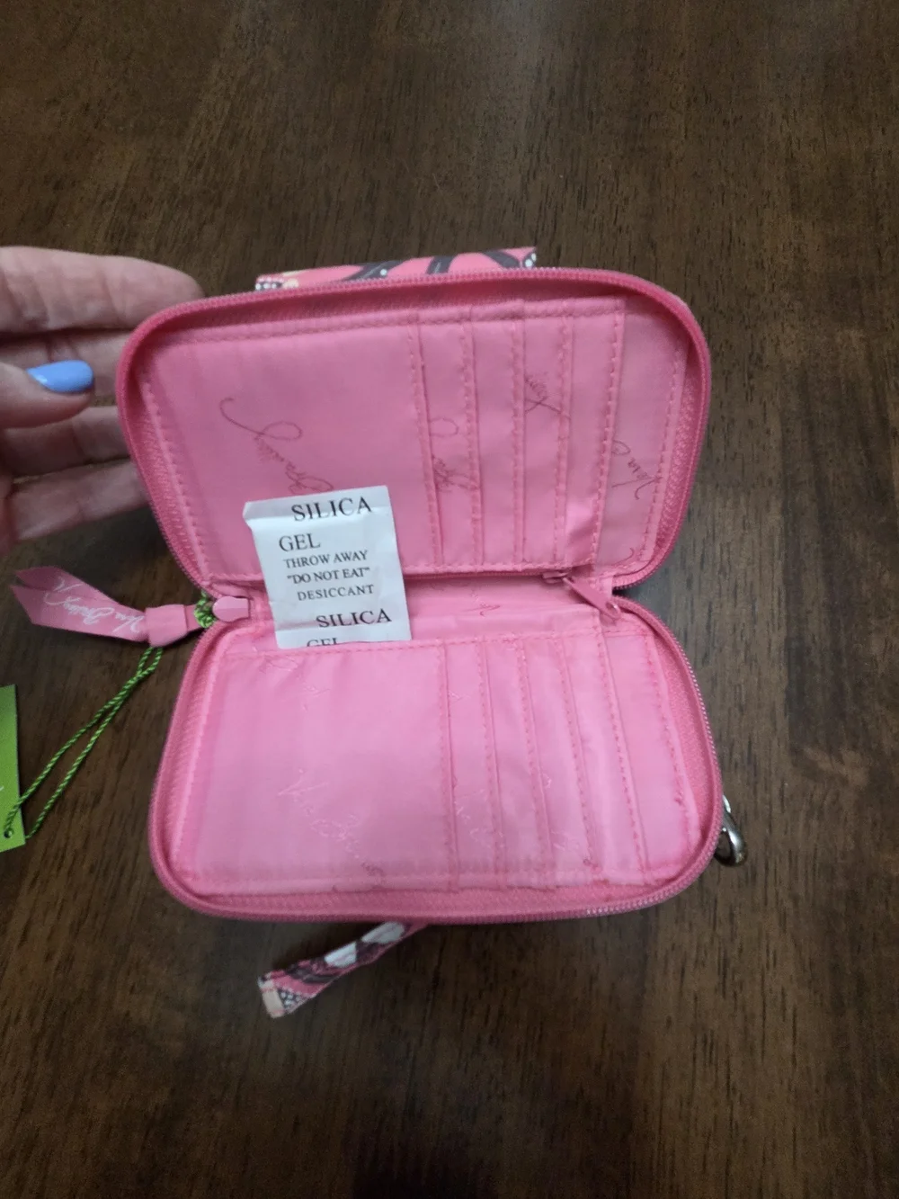 Vera Bradley Pink Floral Wristlet Phone Wallet